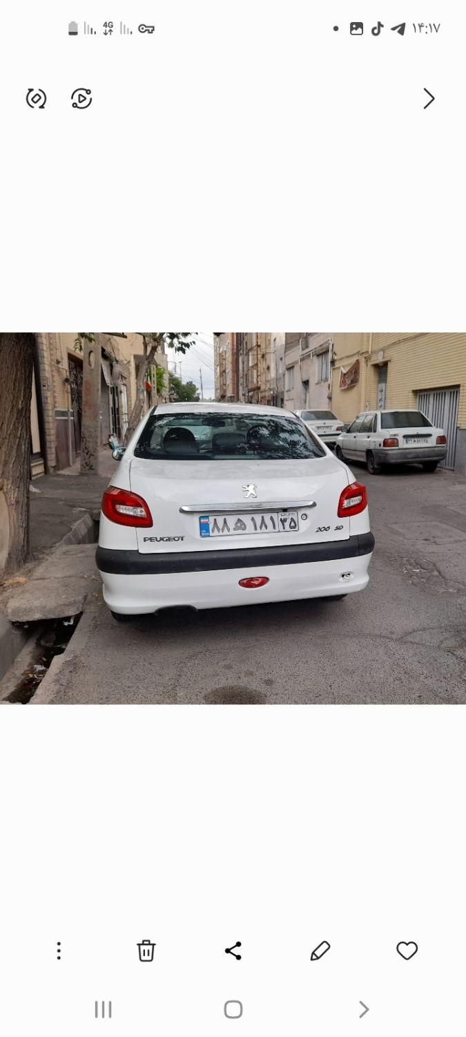 پژو ۲۰۶ صندوق دار v8 - 1392