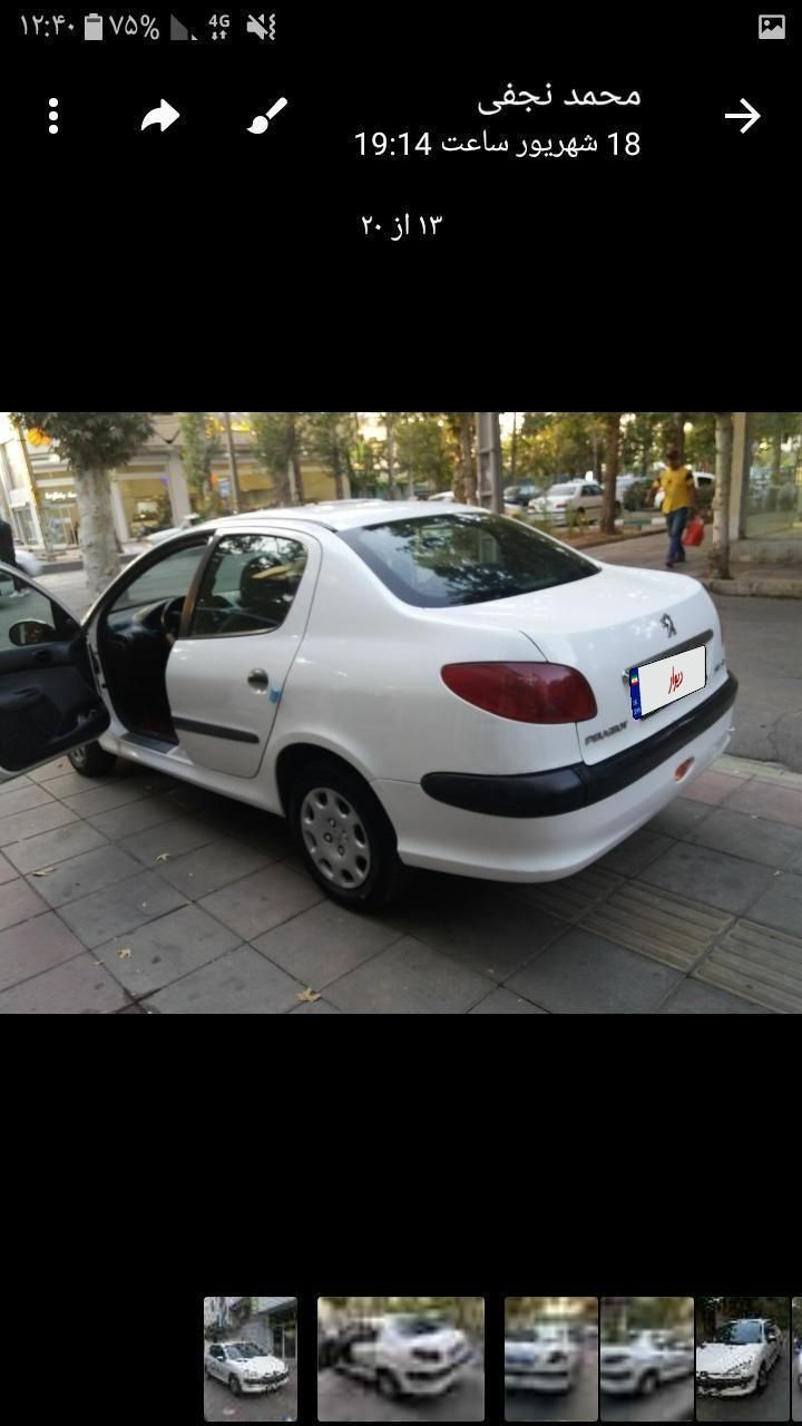 پژو ۲۰۶ صندوق دار v8 - 1390