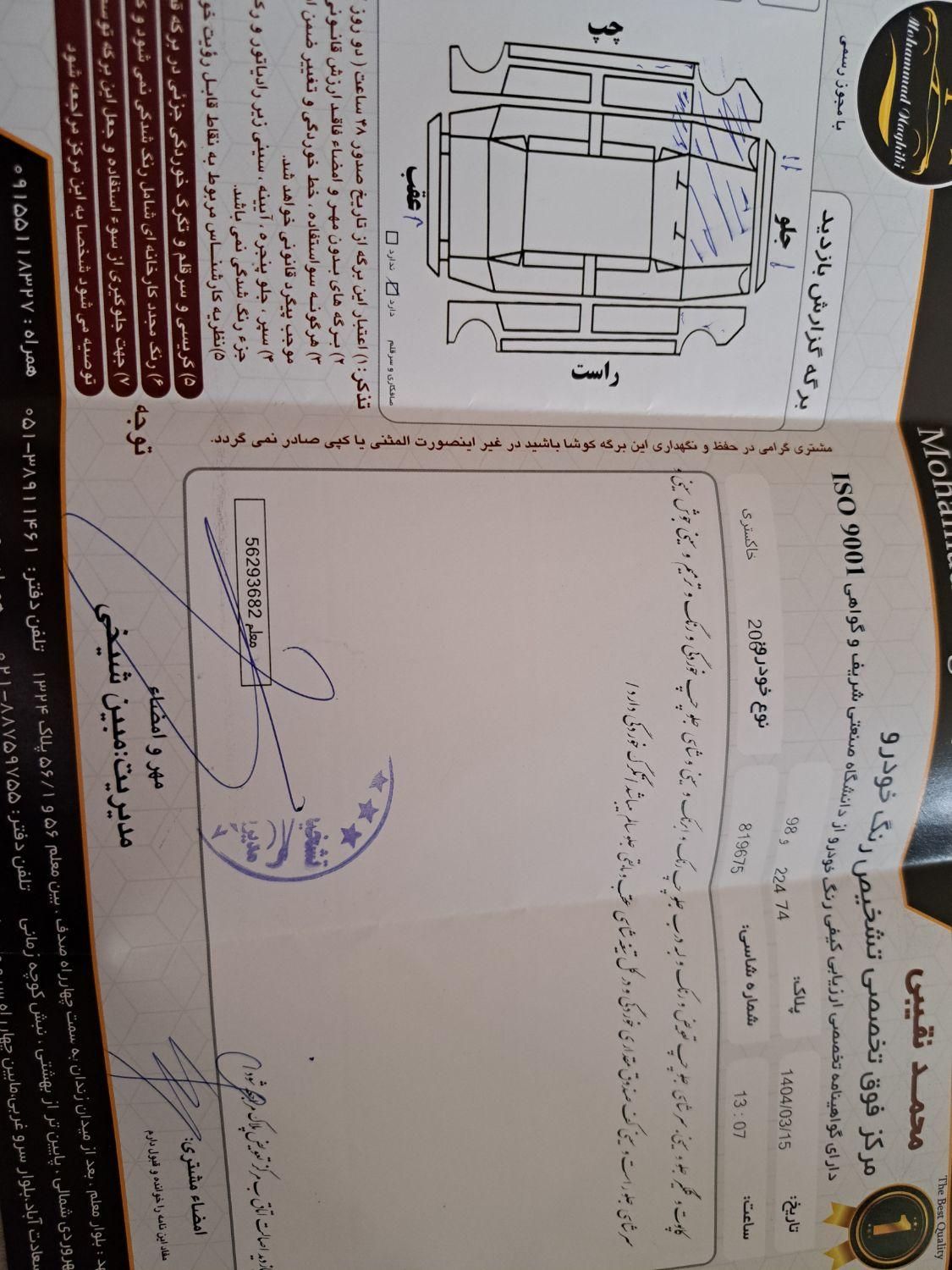 پژو 206 تیپ 2 - 1395