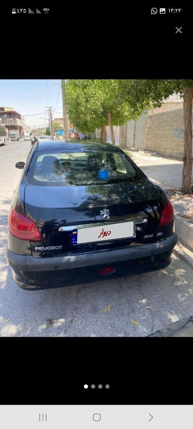 پژو ۲۰۶ صندوق دار v8 - 1394