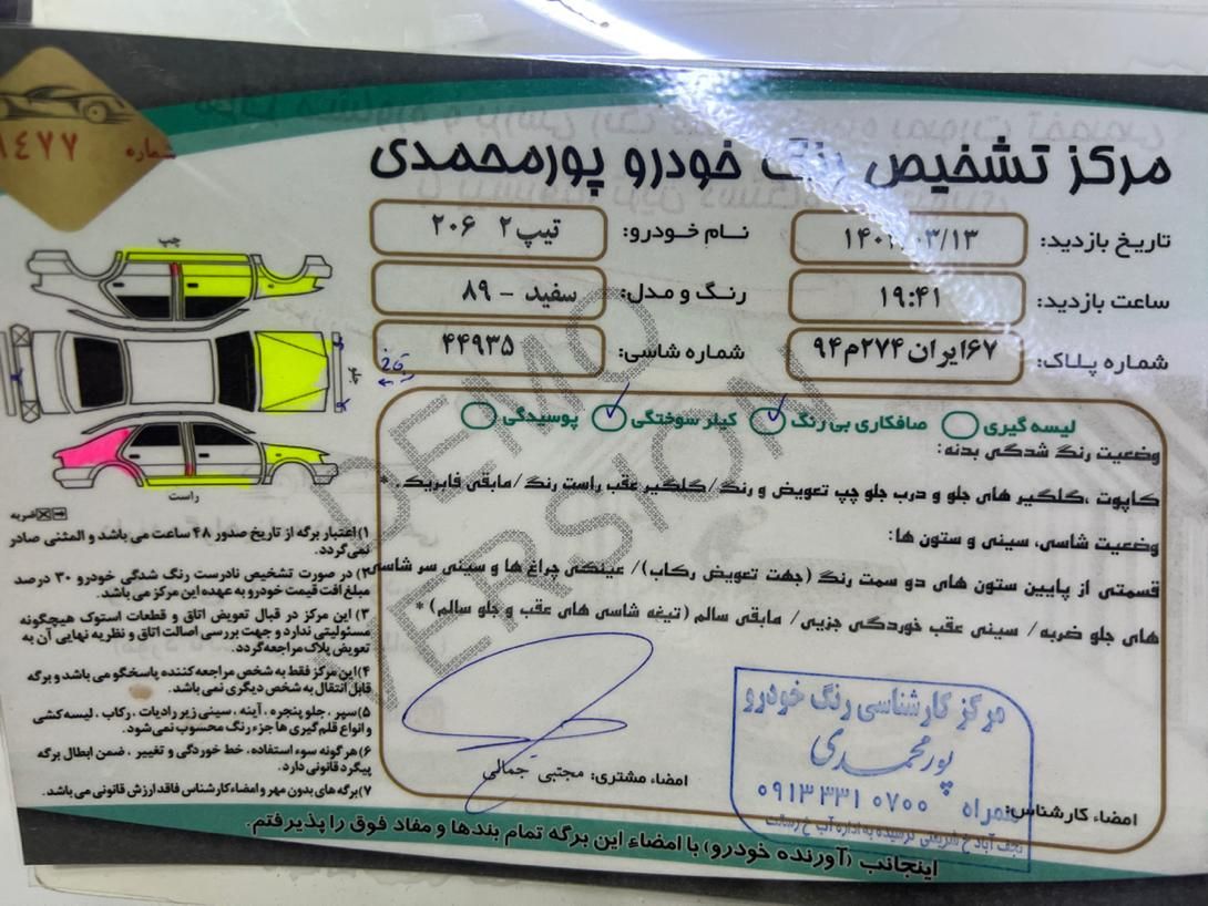 پژو 206 تیپ 2 - 1389