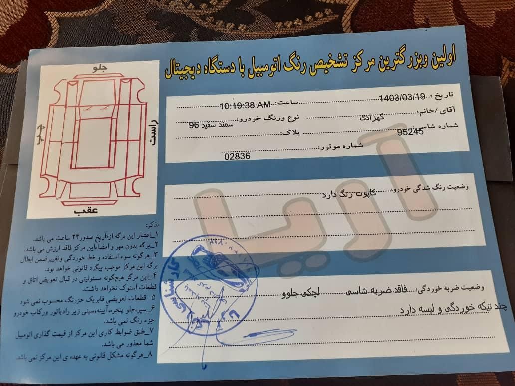 سمند سورن ELX توربو کلاس ۱ - 1396