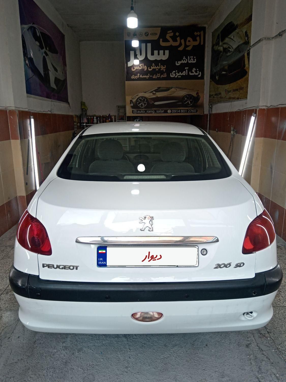 پژو ۲۰۶ صندوق دار v8 - 1390