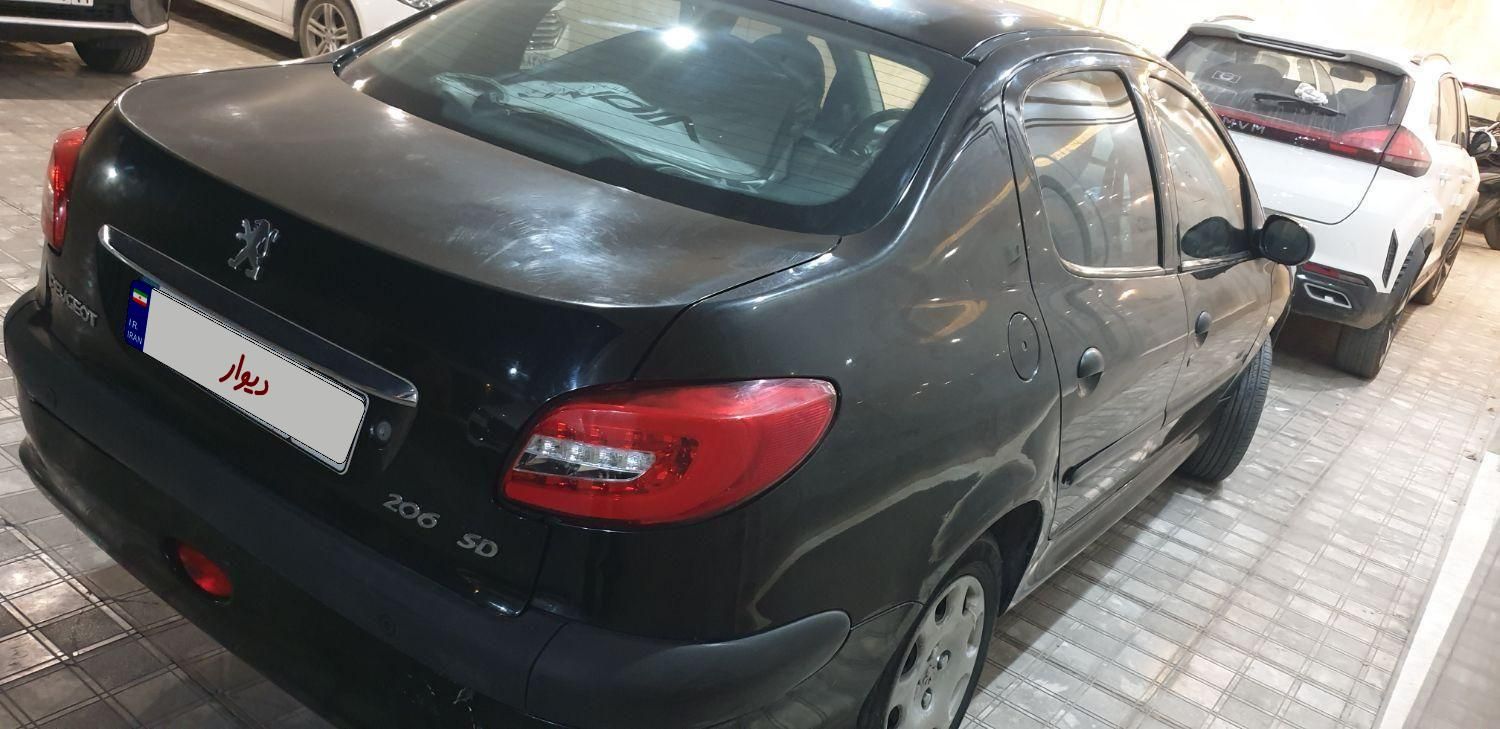 پژو ۲۰۶ صندوق دار v8 - 1393