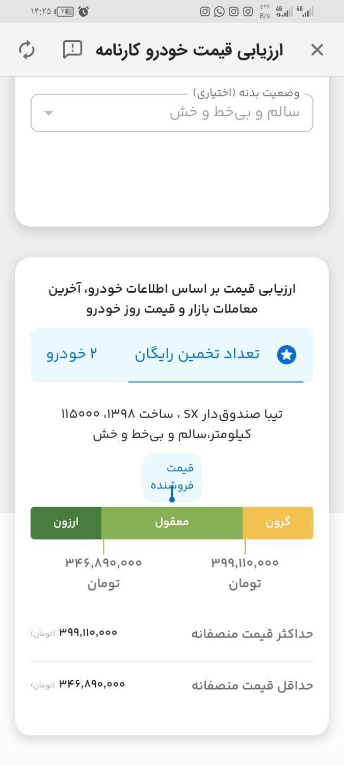 تیبا صندوق دار SX - 1398