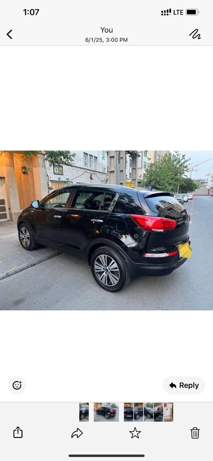 کیا اسپورتیج 4 سیلندر فول 2400cc - 2014