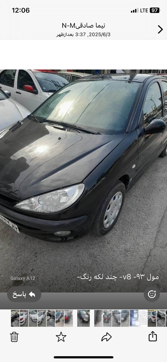 پژو ۲۰۶ صندوق دار v8 - 1393