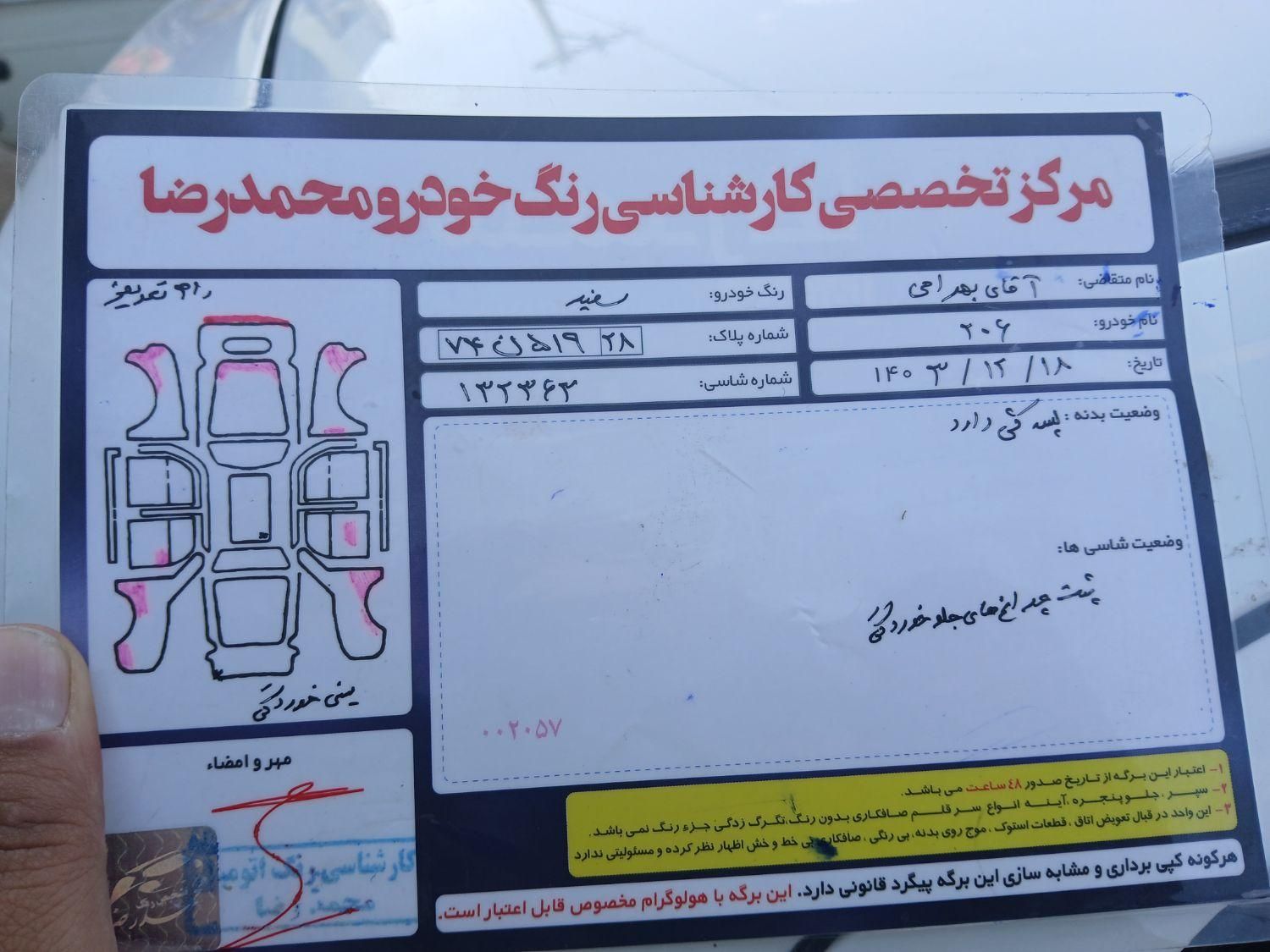 پژو 206 تیپ 2 - 1389