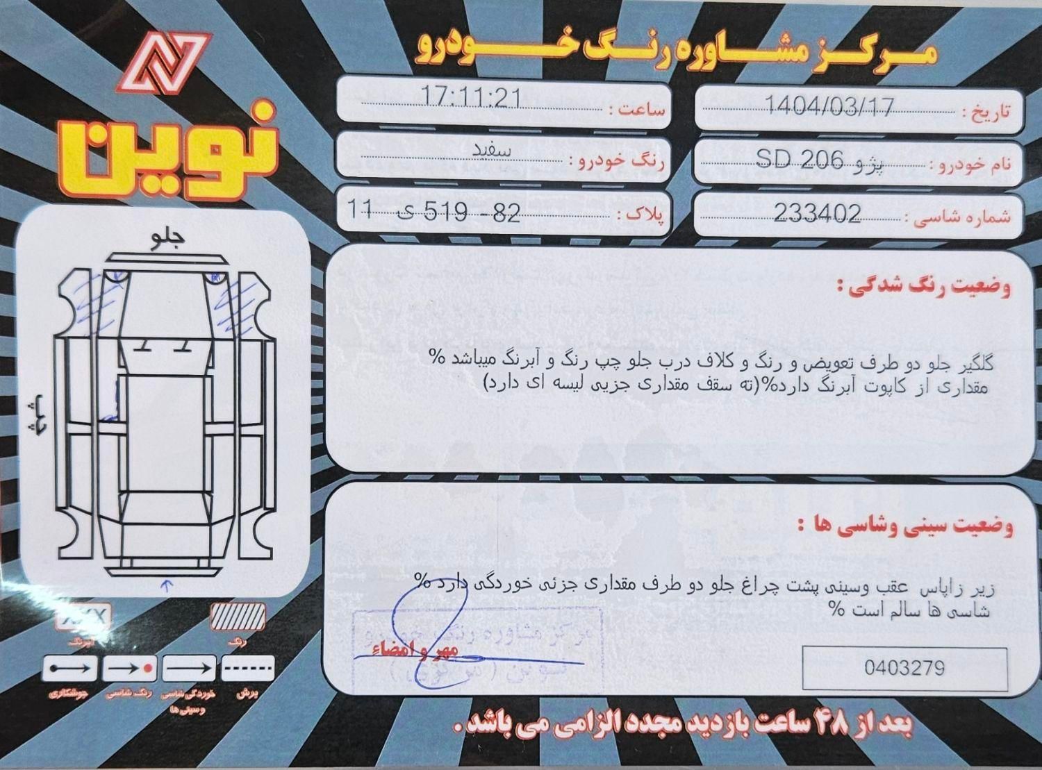 پژو ۲۰۶ صندوق دار v20 - 1388