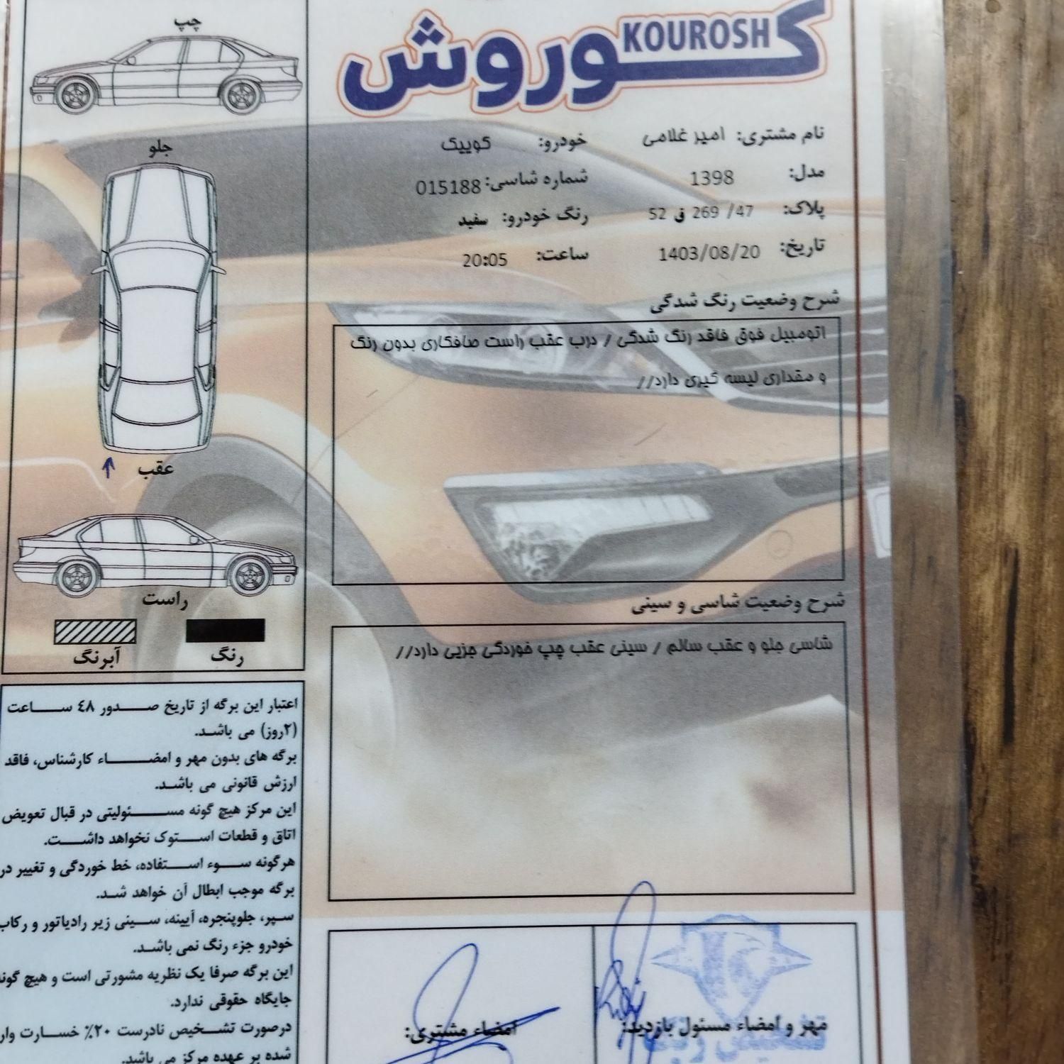 کوییک معمولی دنده‌ای - 1398