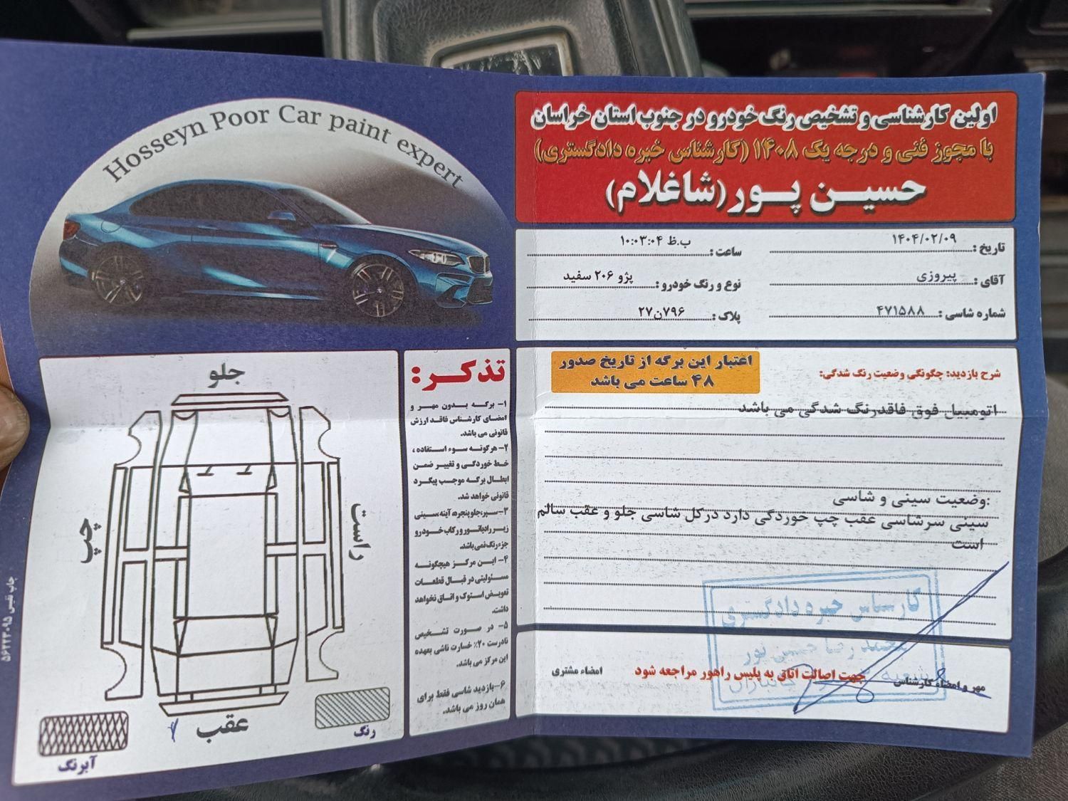 پژو 206 تیپ 2 - 1389