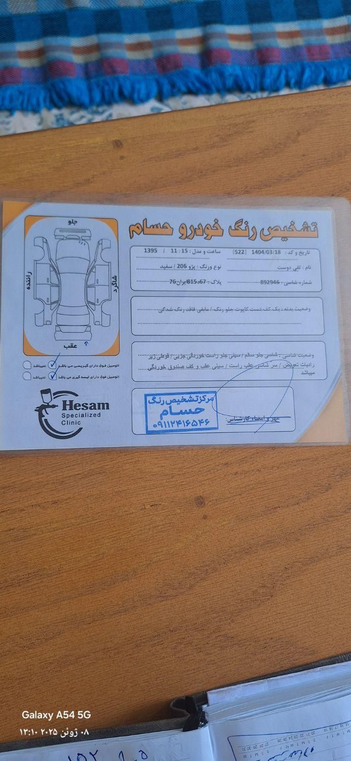 پژو 206 تیپ 5 - 1395