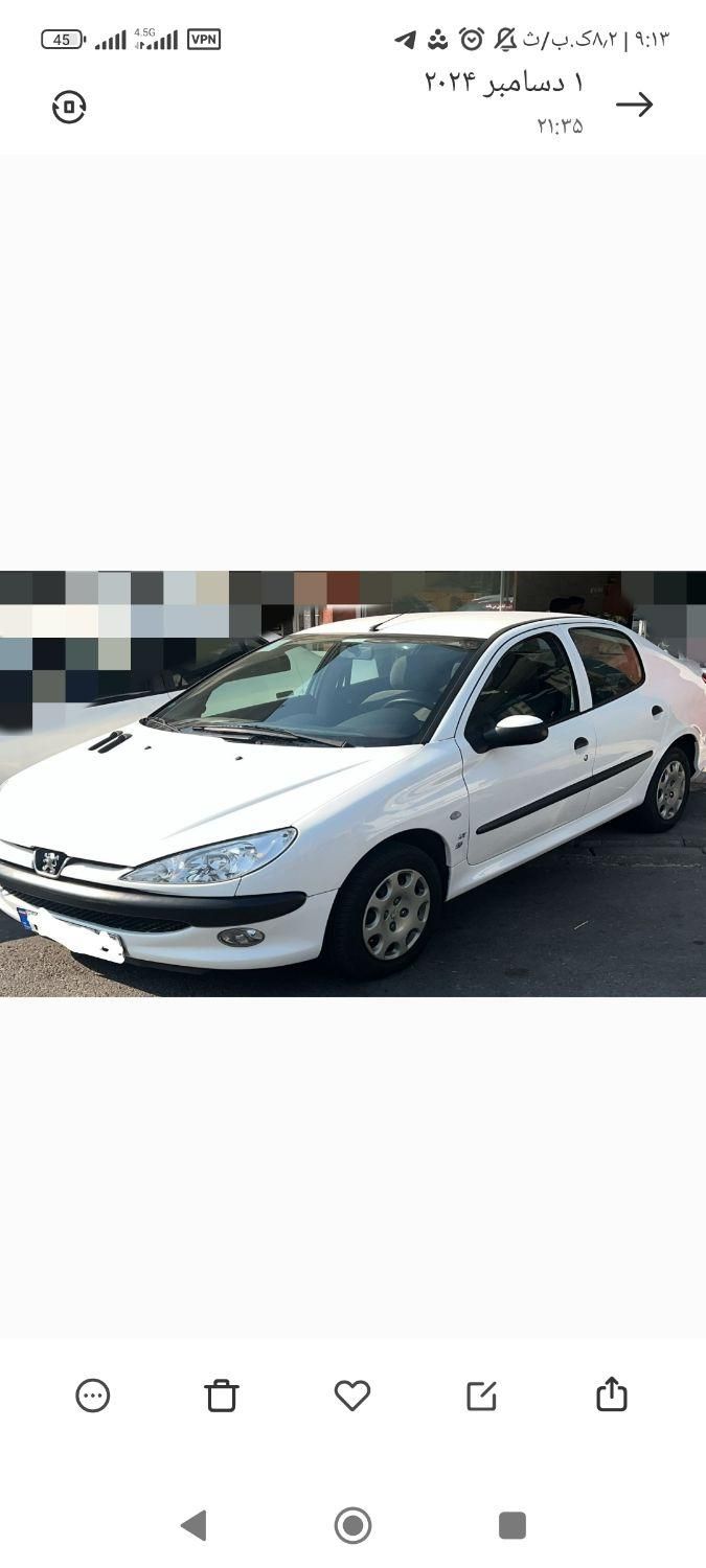 پژو ۲۰۶ صندوق دار v8 - 1394