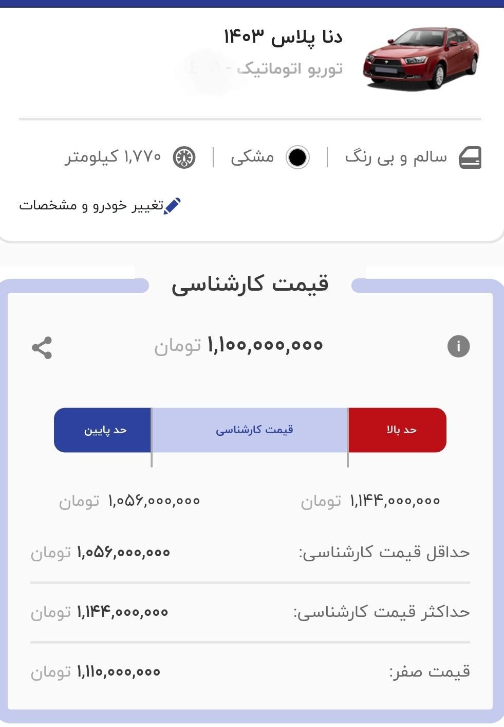 دنا پلاس توربو اتوماتیک - 1403