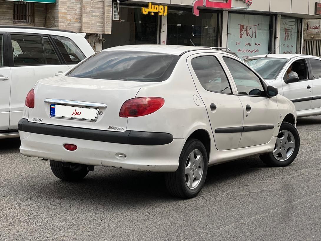 پژو ۲۰۶ صندوق دار v8 - 1387