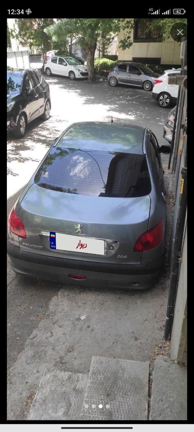 پژو ۲۰۶ صندوق دار v20 - 1388