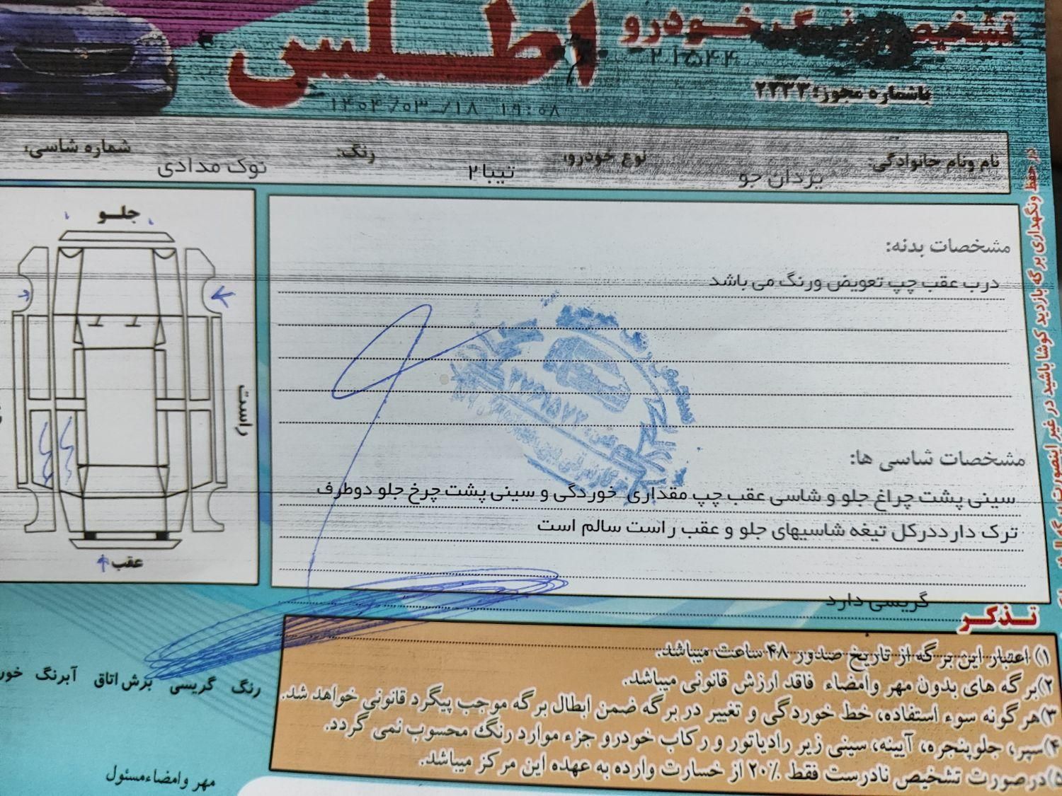 تیبا 2 EX رینگ آلومینیومی - 1395