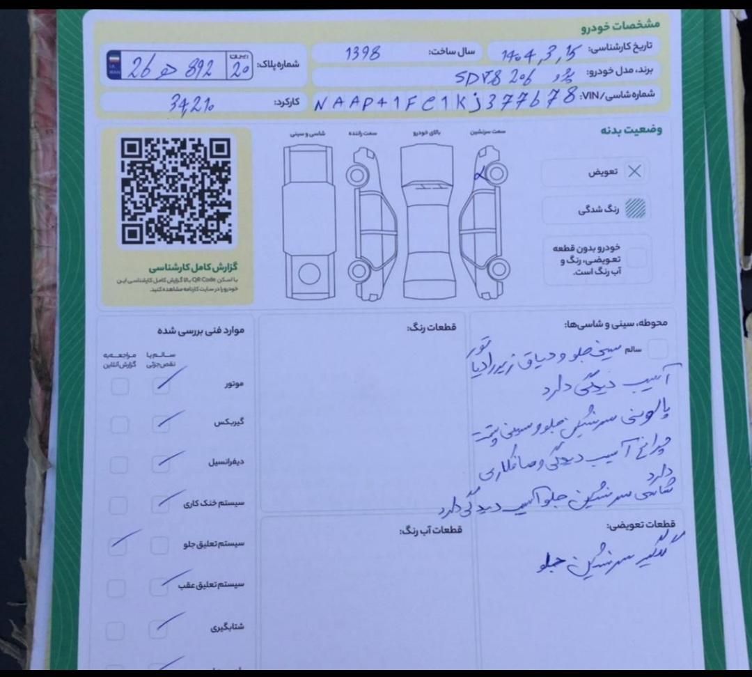 خودرو پژو، ۲۰۶ صندوق دار آگهی ann_18615194