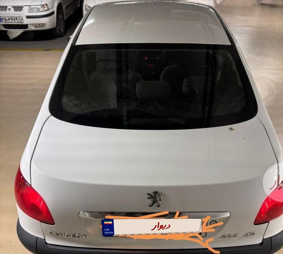 پژو ۲۰۶ صندوق دار v8 - 1387