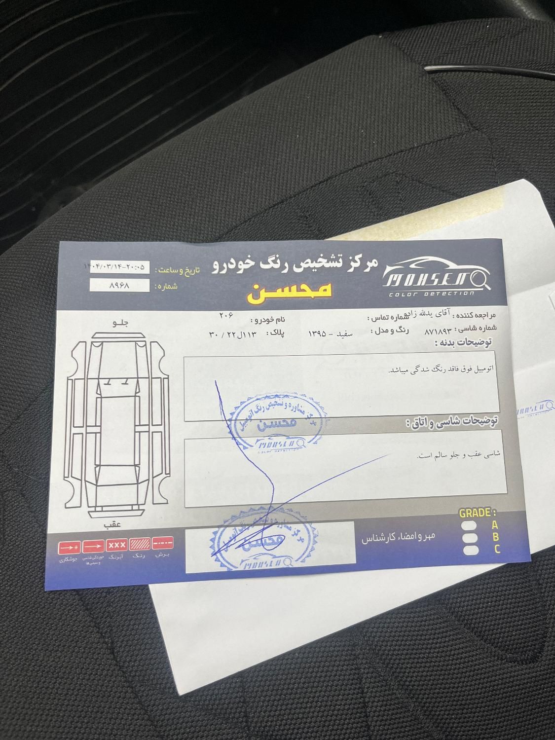 پژو 206 تیپ 5 - 1395
