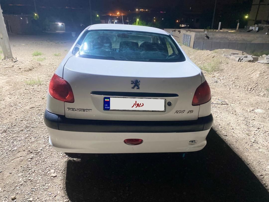 پژو ۲۰۶ صندوق دار v8 - 1390