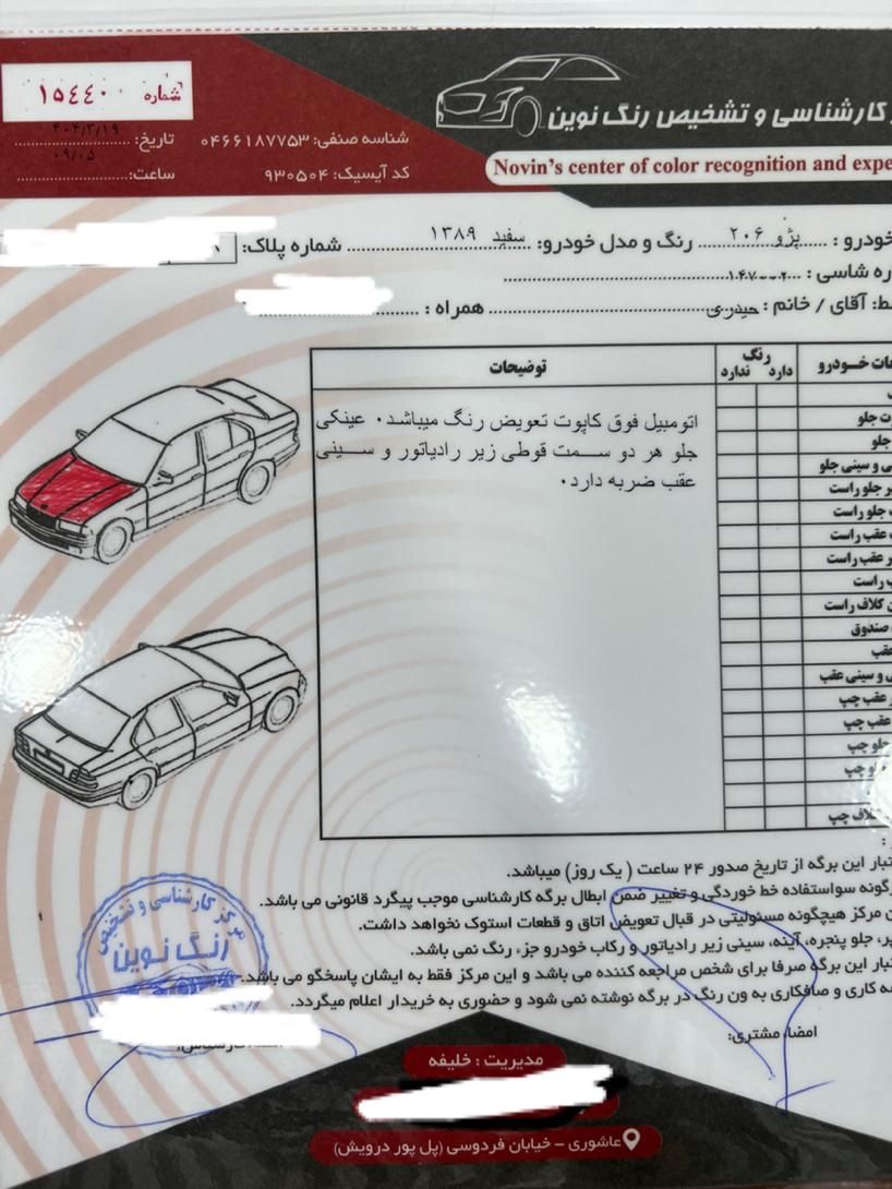 پژو 206 تیپ 2 - 1389