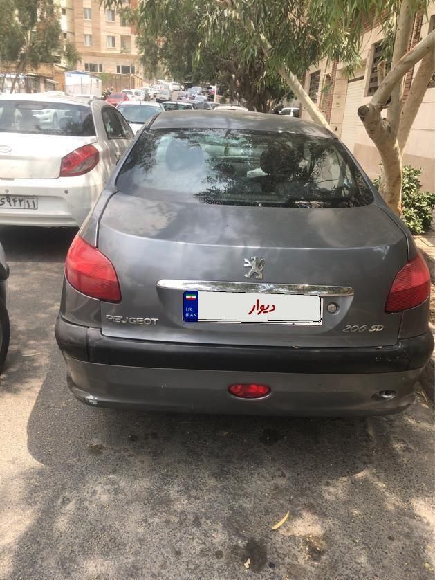 پژو ۲۰۶ صندوق دار v8 - 1386