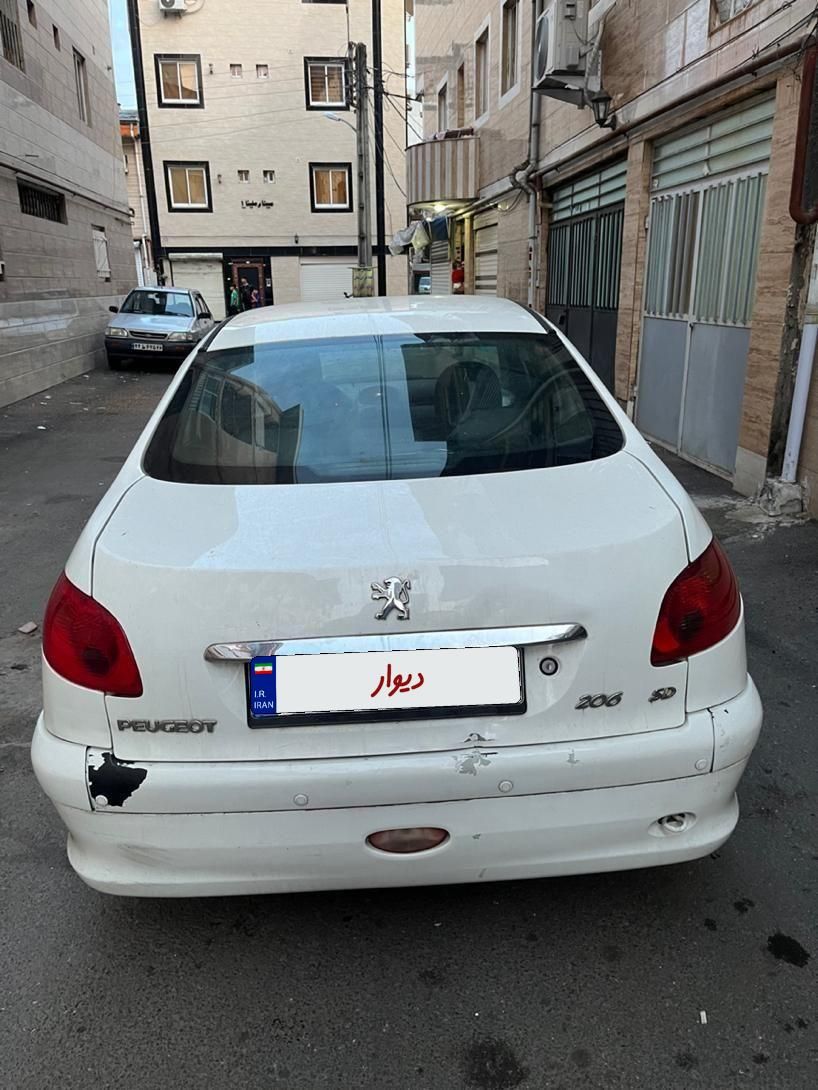 پژو ۲۰۶ صندوق دار v8 - 1388