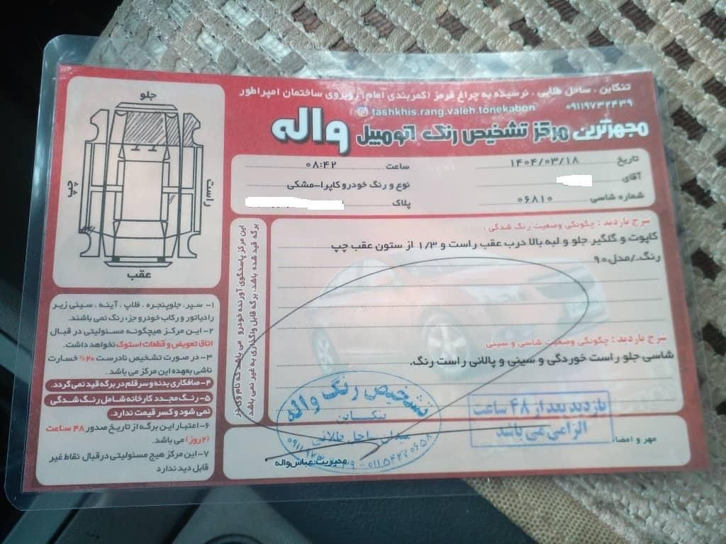 کاپرا دو کابین دو دیفرانسیل دنده ای - 2011