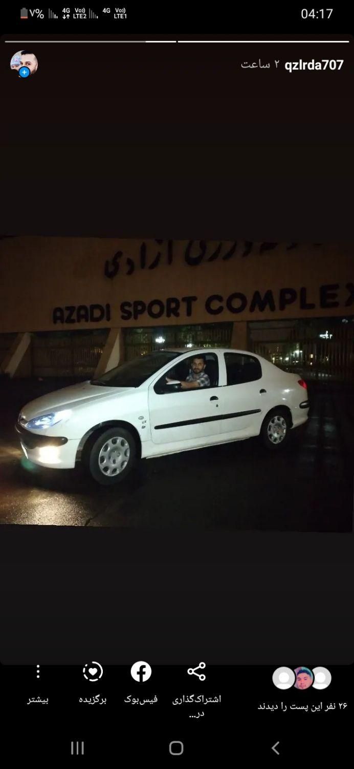 پژو ۲۰۶ صندوق دار v8 - 1395