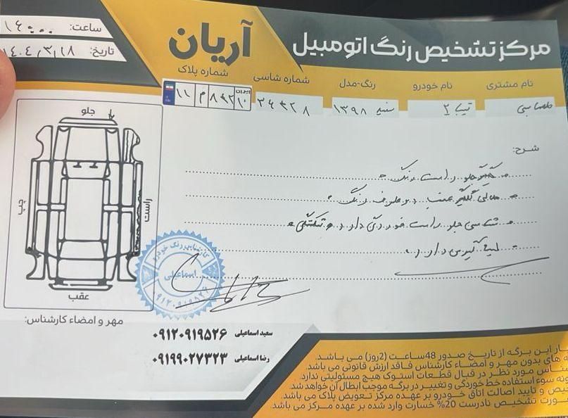 تیبا 2 EX رینگ آلومینیومی - 1398