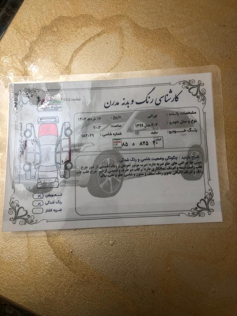 پژو 206 تیپ 2 - 1399