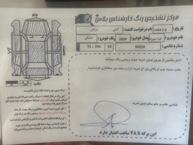کیا سورنتو فول EX - 2009