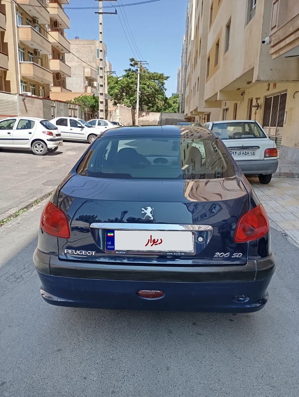 پژو ۲۰۶ صندوق دار v8 - 1386