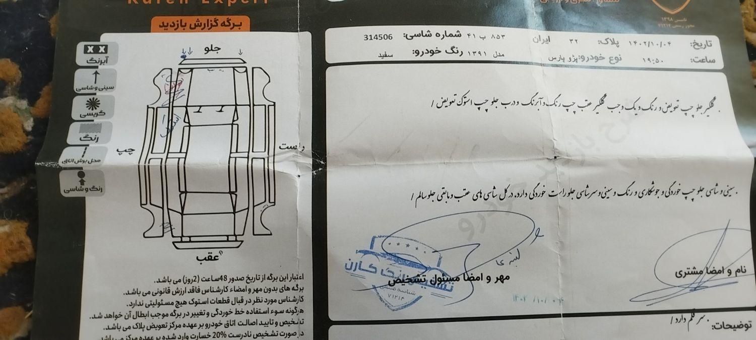 پژو پارس ELX-XU7P سفارشی - 1391