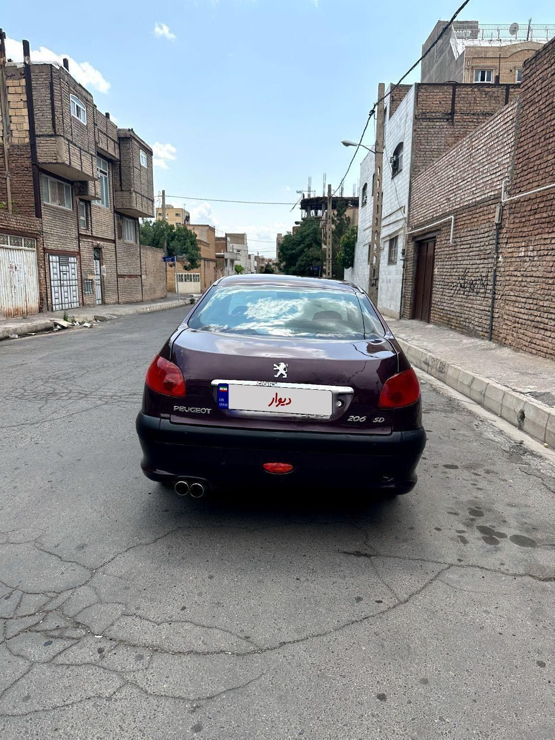 پژو ۲۰۶ صندوق دار v2 - 1388