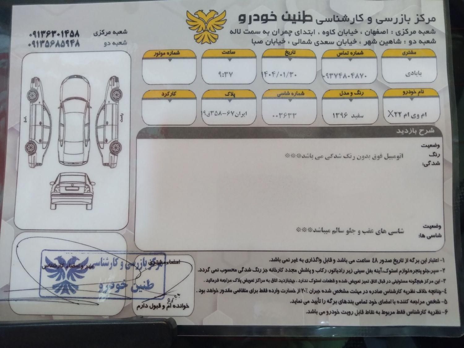 ام وی ام X22 دنده ای اسپرت اکسلنت - 1396