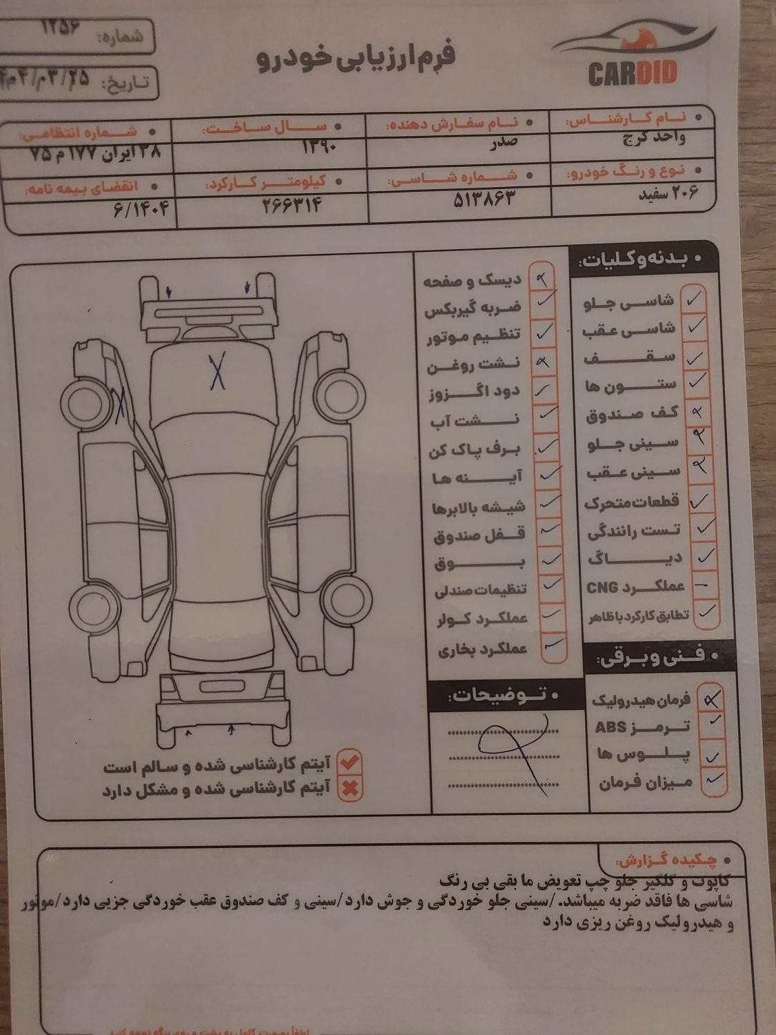 پژو 206 تیپ 2 - 1390