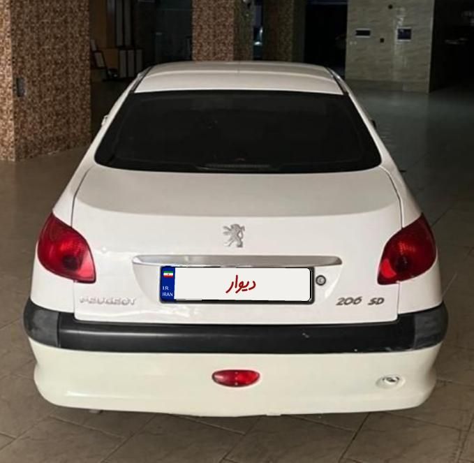 پژو ۲۰۶ صندوق دار v8 - 1390