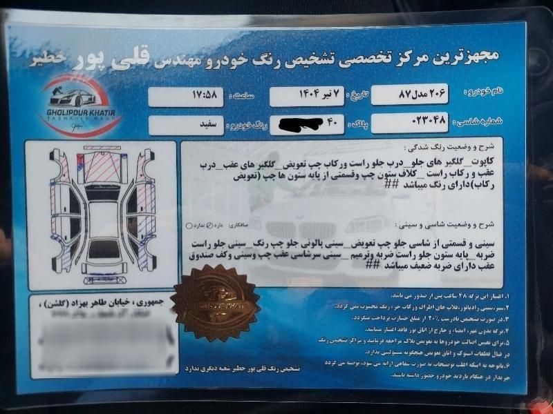 پژو 206 تیپ 2 - 1387