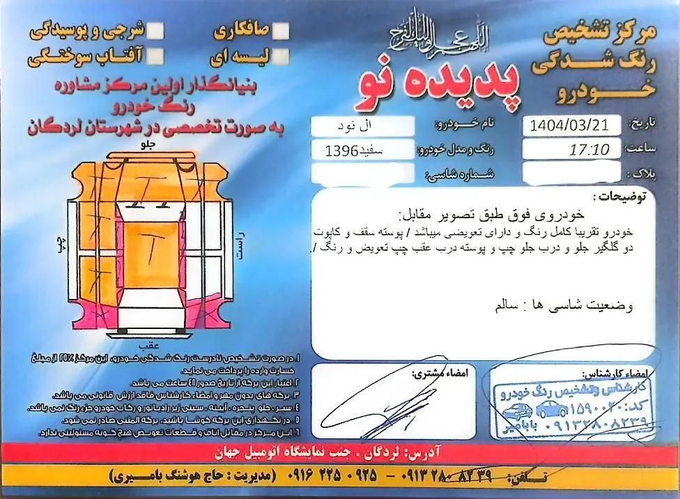 رنو پارس تندر گیربکس JHQ + مولتی مدیا - 1396