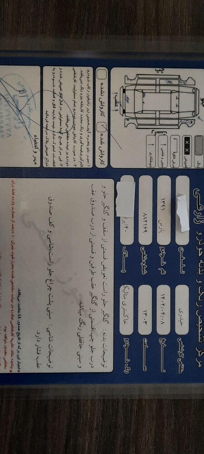پژو پارس XU7ساده - 1391