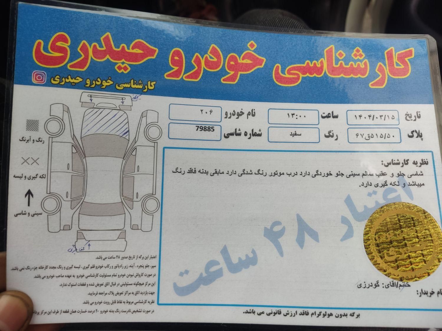 پژو 206 تیپ 2 - 1391