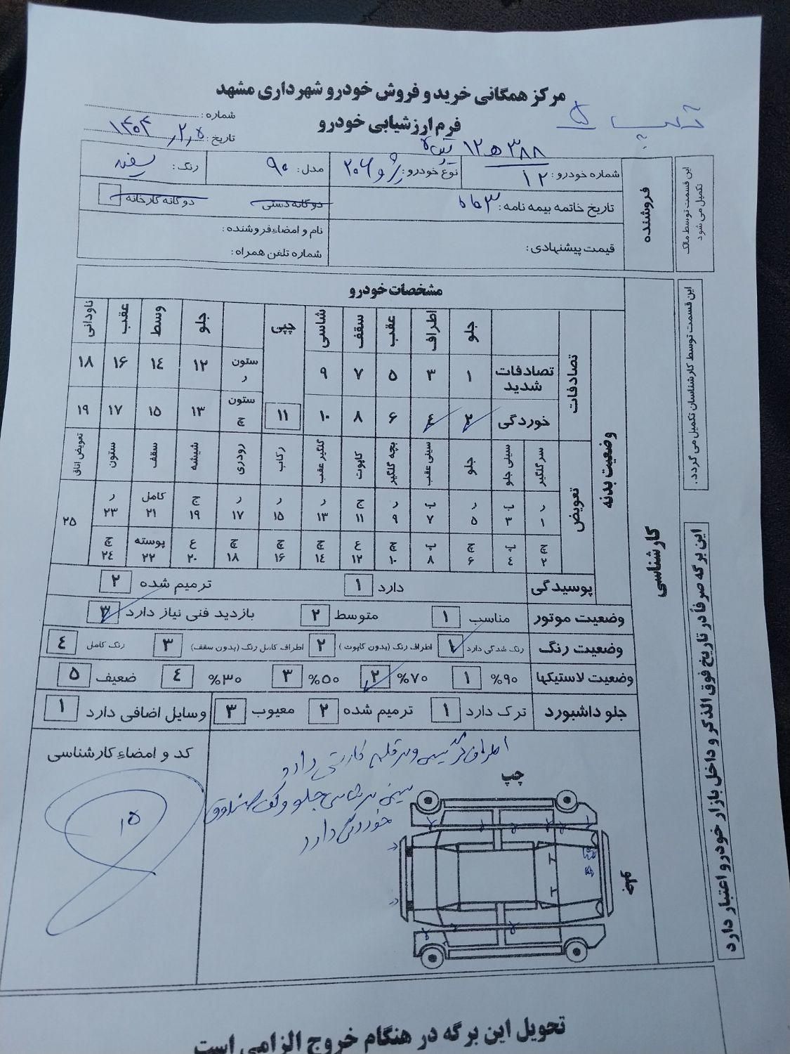 پژو 206 تیپ 5 - 1390
