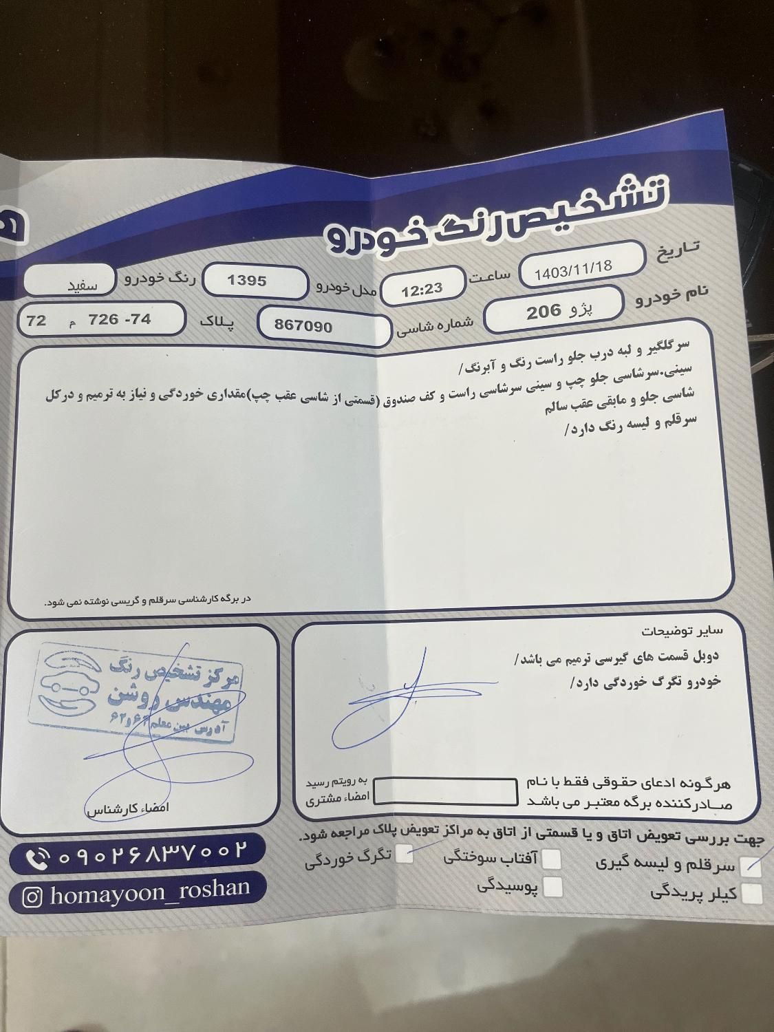 پژو 206 تیپ 5 - 1395