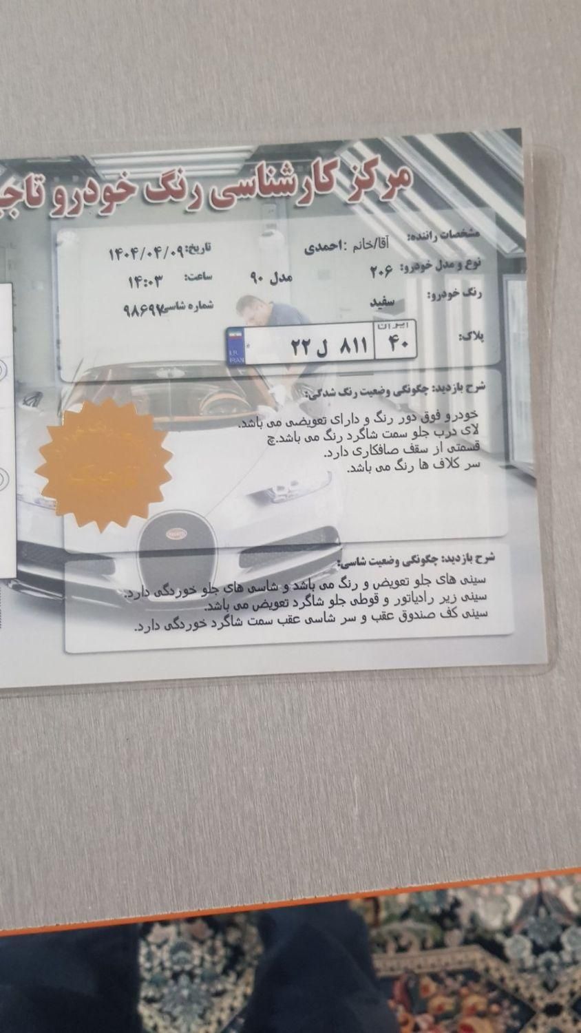 پژو 206 تیپ 2 - 1390