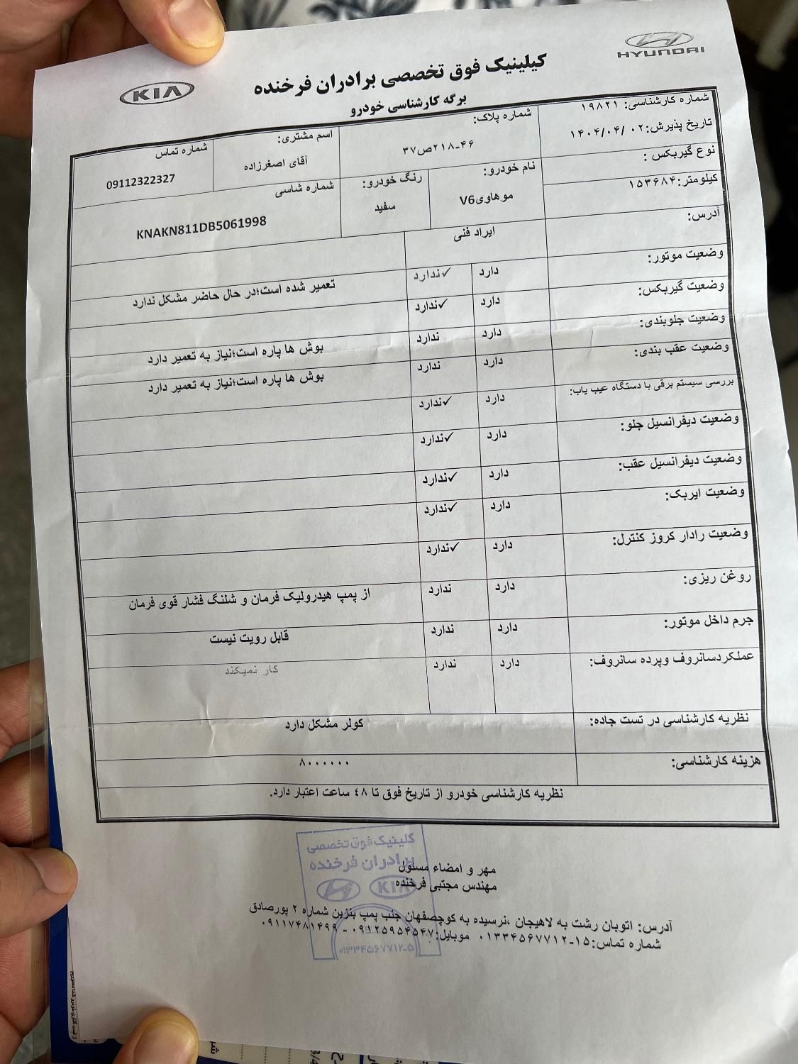 کیا موهاوی فول v6 - 2011