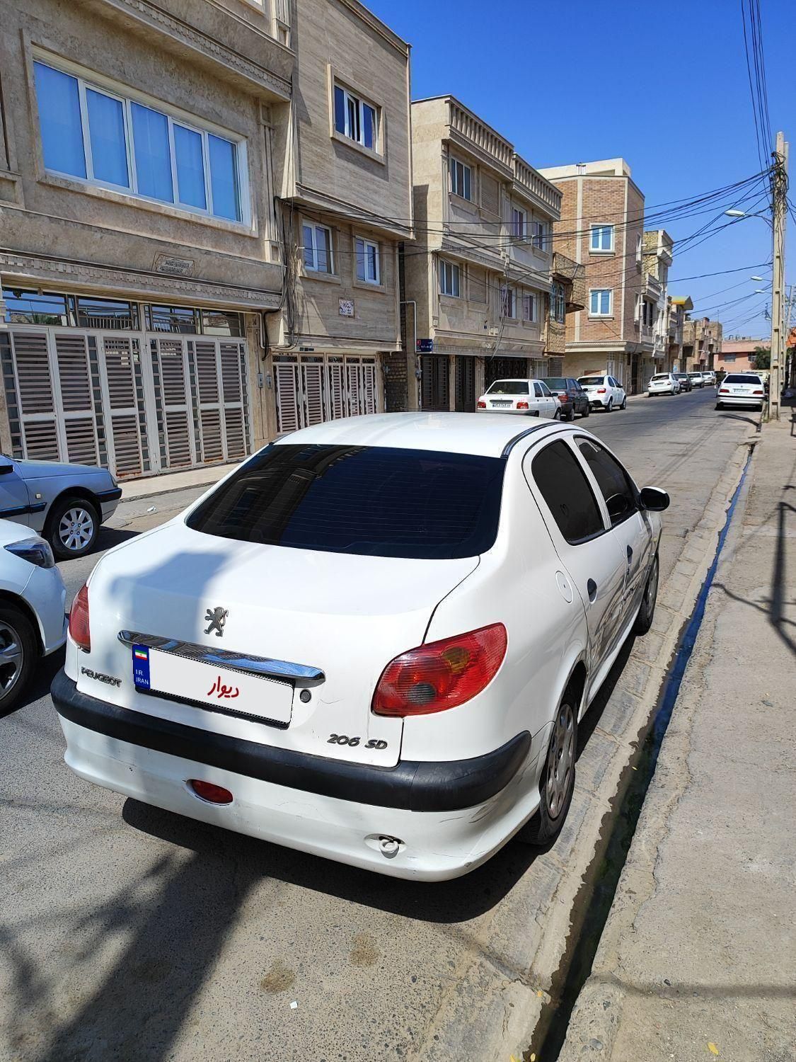 پژو ۲۰۶ صندوق دار v8 - 1387