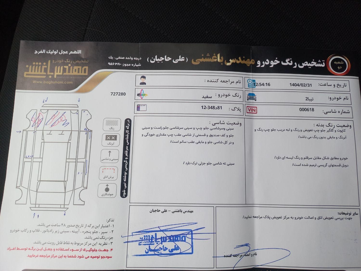 تیبا 2 EX رینگ آلومینیومی - 1393