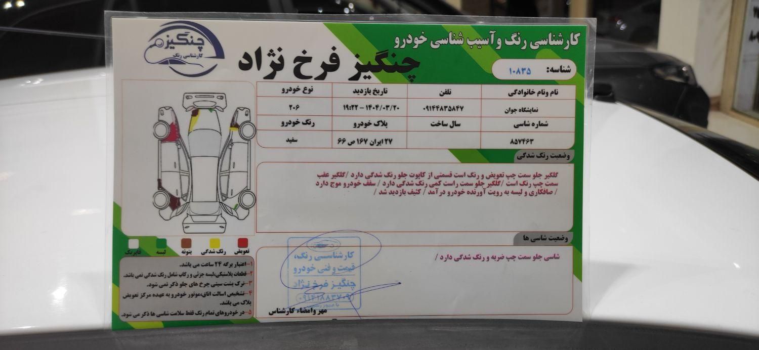 پژو 206 تیپ 5 - 1395